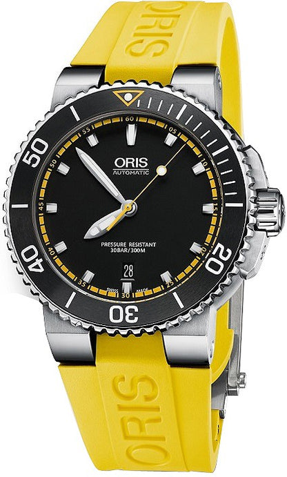 Oris Aquis Date 73376534127RS-YELLOW