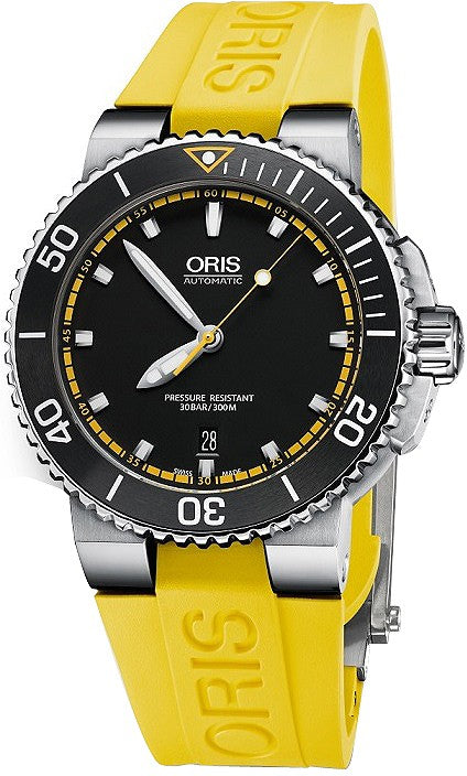 Oris Aquis Date 73376534127RS-YELLOW