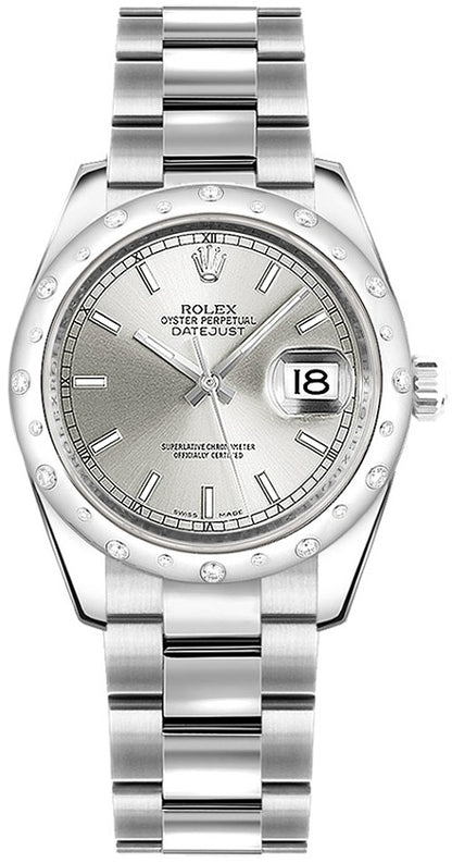 Rolex Datejust 31 Silver Dial Oyster Bracelet Women's Watch 178344-0026