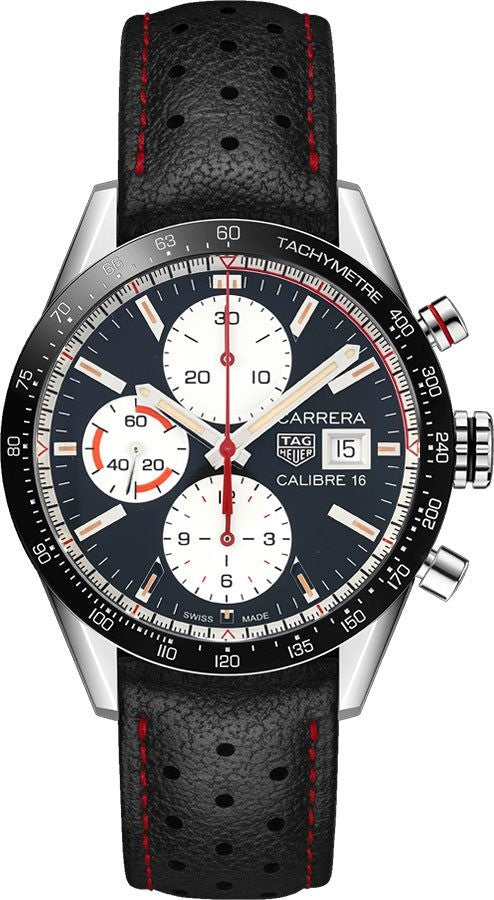 Tag Heuer Carrera 41mm Black Dial Men's Watch CV201AP.FC6429