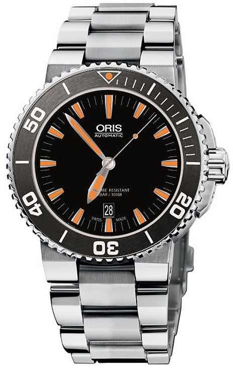 Oris Aquis Date Black Dial Men's Watch 73376534159MB