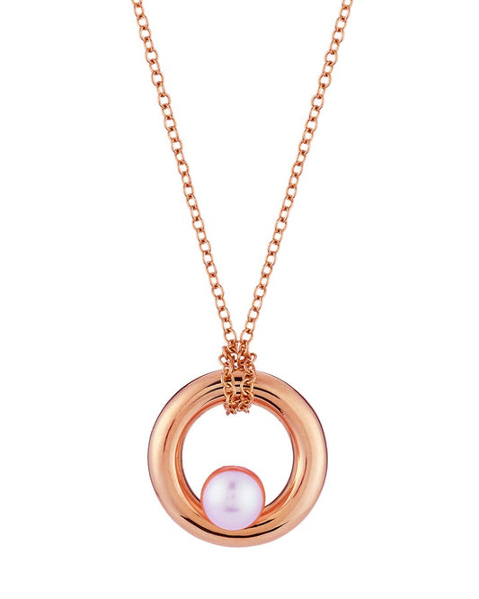 Mimi Milano 18k Rose Gold Pearl Pendant P366R3