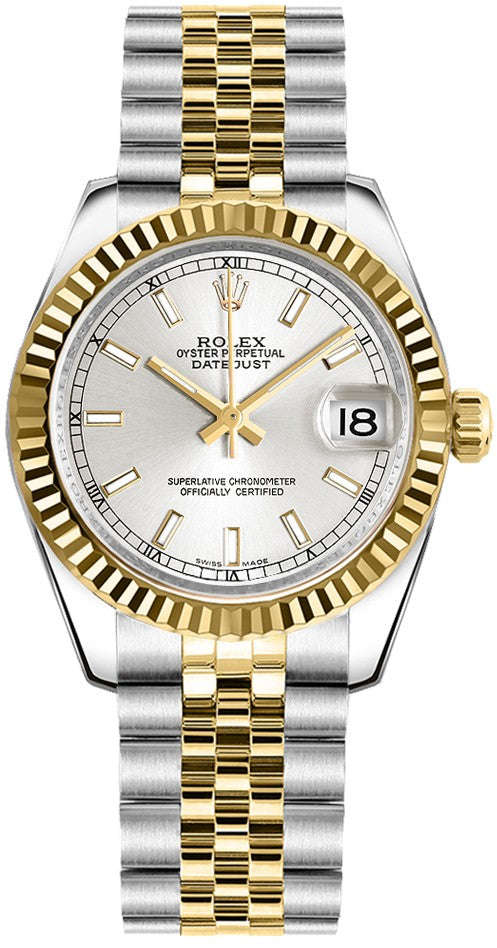 Rolex Datejust 31 Silver Dial Two Tone Watch 178273-0030