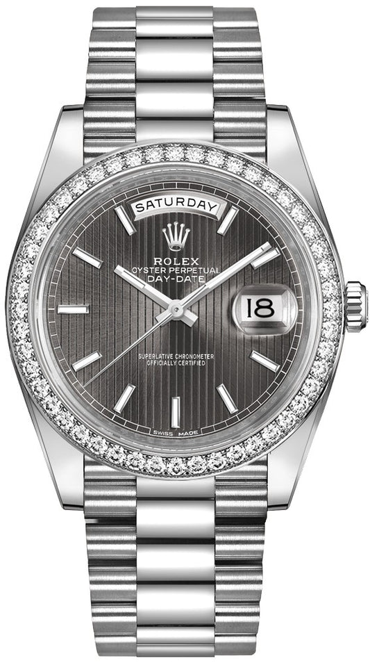 Rolex Day-Date 40 Dark Rhodium Dial Men's Watch 228349RBR-0008