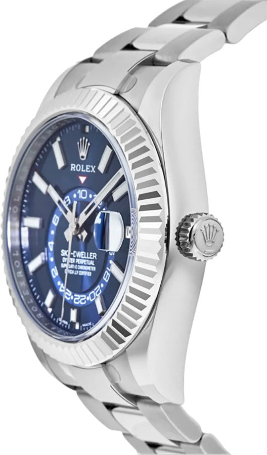 Rolex Sky-Dweller Steel Blue Dial 42mm Luxury Men's Watch 326934-0003