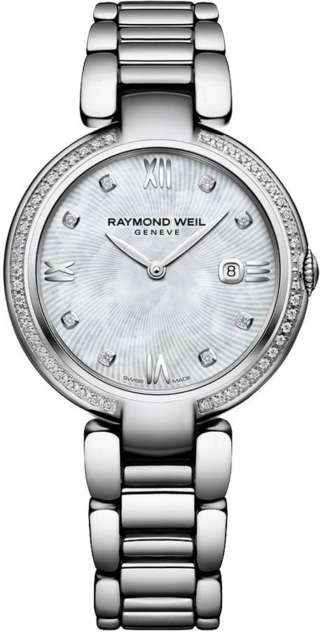 Raymond Weil Shine Stainless Steel Diamond Bezel Women's Watch 1600-STS-00995