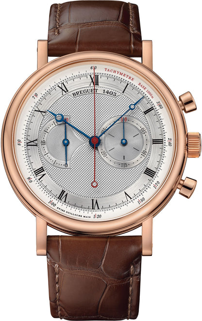 Breguet Classique Silver Dial Brown Leather Men's Watch 5287BR/12/9ZU