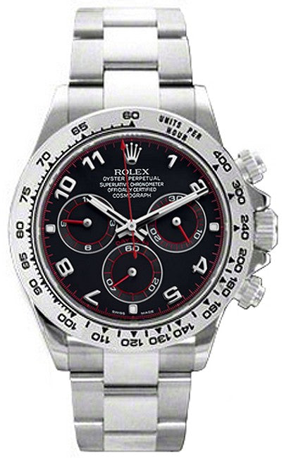 Rolex Cosmograph Daytona Black Dial Men's Watch 116509-0036