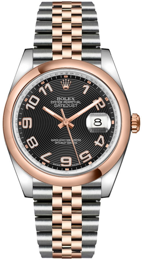 Rolex Datejust 36 Black Dial Automatic Watch 116201-0069