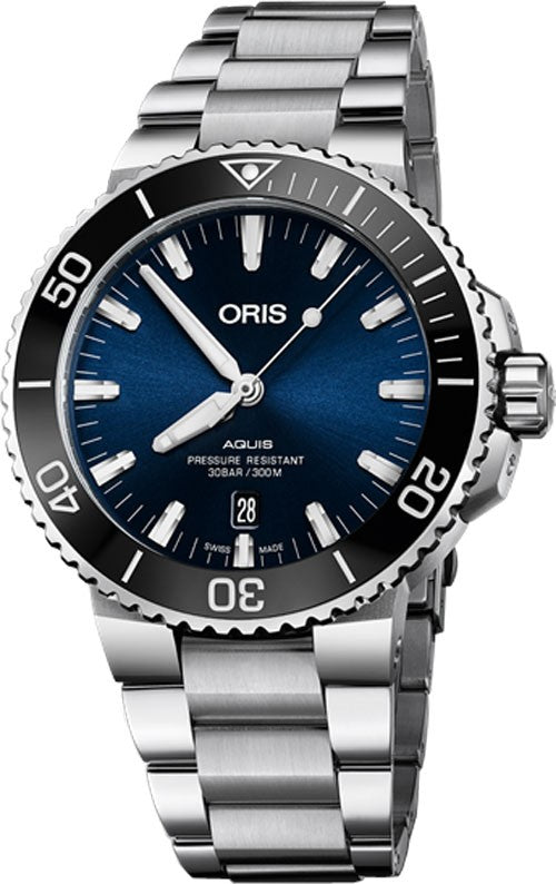 Oris Aquis Date Blue Dial Men's Watch 73377304135MB