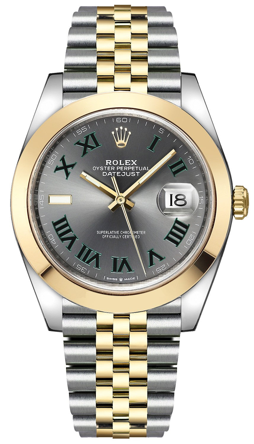 Rolex Datejust 41 Wimbledon Dial Men's Watch 126303-0020