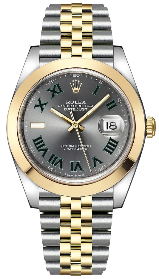 Rolex Datejust 41 Wimbledon Dial Men's Watch 126303-0020