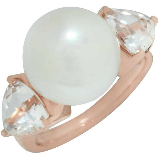 Mimi Milano 18k Rose Gold Rodolite Pearl Ring A010C06-50