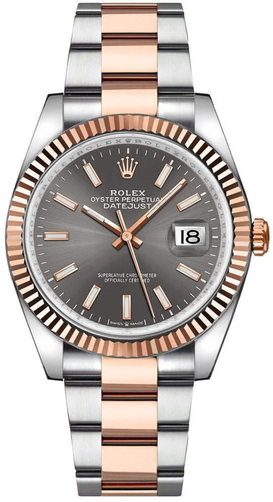 Rolex Datejust 36 Dark Rhodium Dial Oyster Bracelet Watch 126231-0014