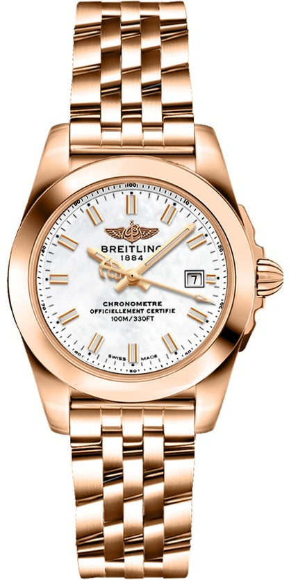 Breitling Galactic 29 Solid 18k Rose Gold Women's Watch H7234812/A791-791H