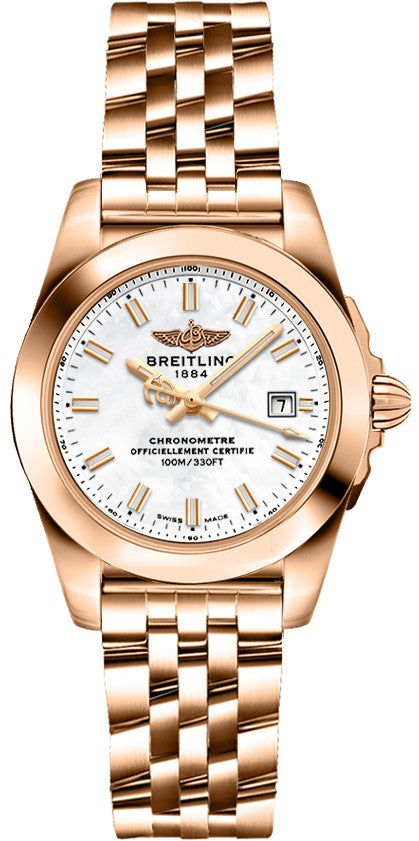 Breitling Galactic 29 Solid 18k Rose Gold Women's Watch H7234812/A791-791H