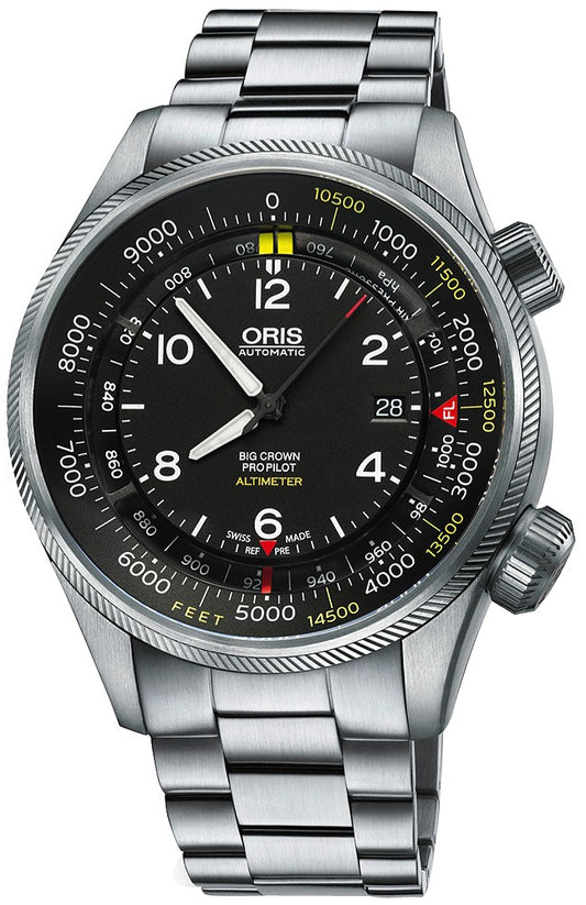 Oris Big Crown ProPilot Altimeter with Feet Scale Men's Watch 73377054134MB