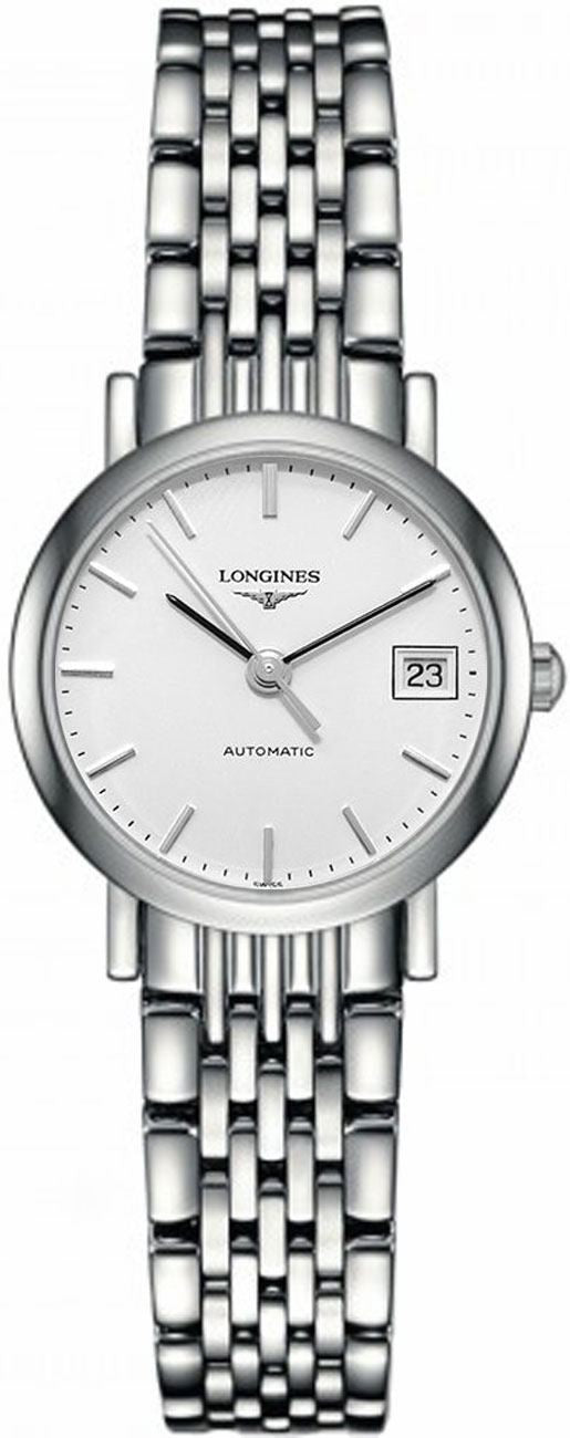 Longines Elegant Collection White Dial 25.5mm Women's Watch L4.309.4.12.6