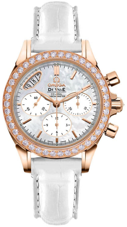 Omega De Ville Rose Gold Diamond Women's Watch 422.58.35.50.05.002