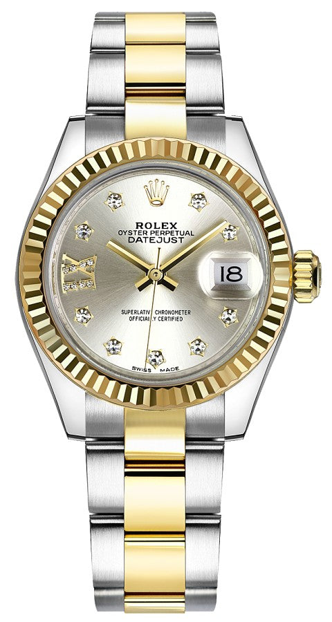 Rolex Lady-Datejust 28 Oyster Bracelet Steel & Gold Women's Watch 279173-0004