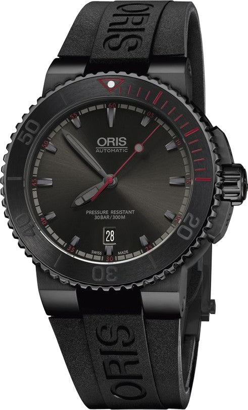 Oris Aquis El Hierro Limited Edition Black Steel 43mm Men's Watch 73376534783RS