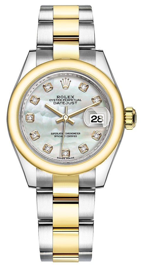 Rolex Lady-Datejust 28 Mother of Pearl Diamond Watch 279163