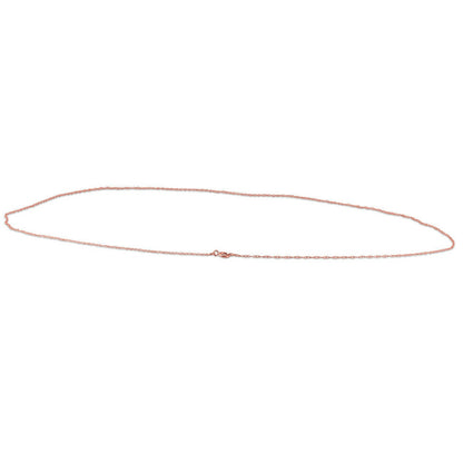 Solid 14k Rose Gold Chain Necklace