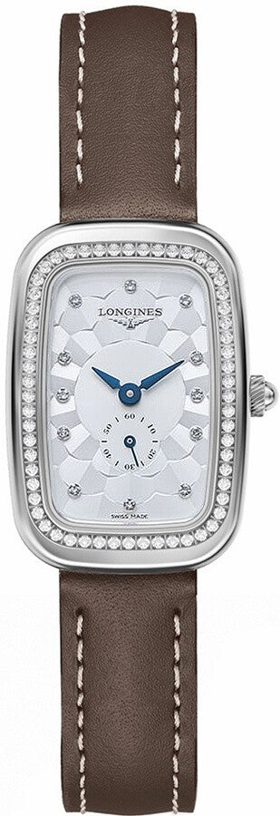 Longines Equestrian Collection Silver Dial Brown Leather Women's Watch L6.142.0.77.2