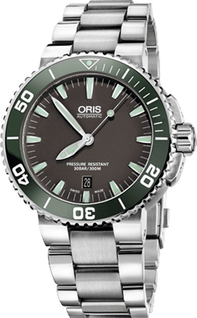 Oris Aquis Date Grey Dial Men's Watch 73376534137MB