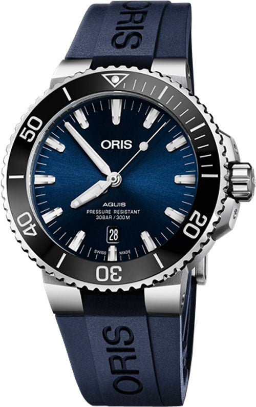 Oris Aquis Date Blue Dial Divers Watch 73377304135RS-BLUE