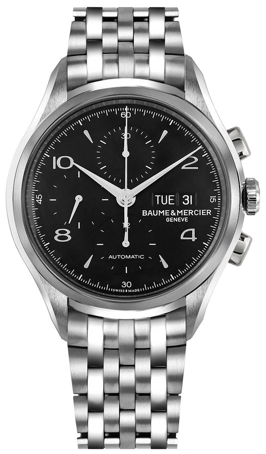 Baume & Mercier Clifton Black Dial Steel Men's Watch 10212