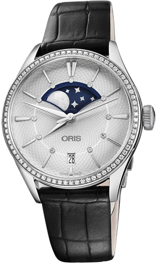 Oris Artelier Grande Lune, Date Diamonds 76377234951LS-Black