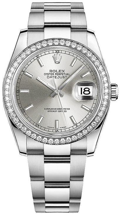 Rolex Datejust 36 White Gold & Oystersteel Watch 116244