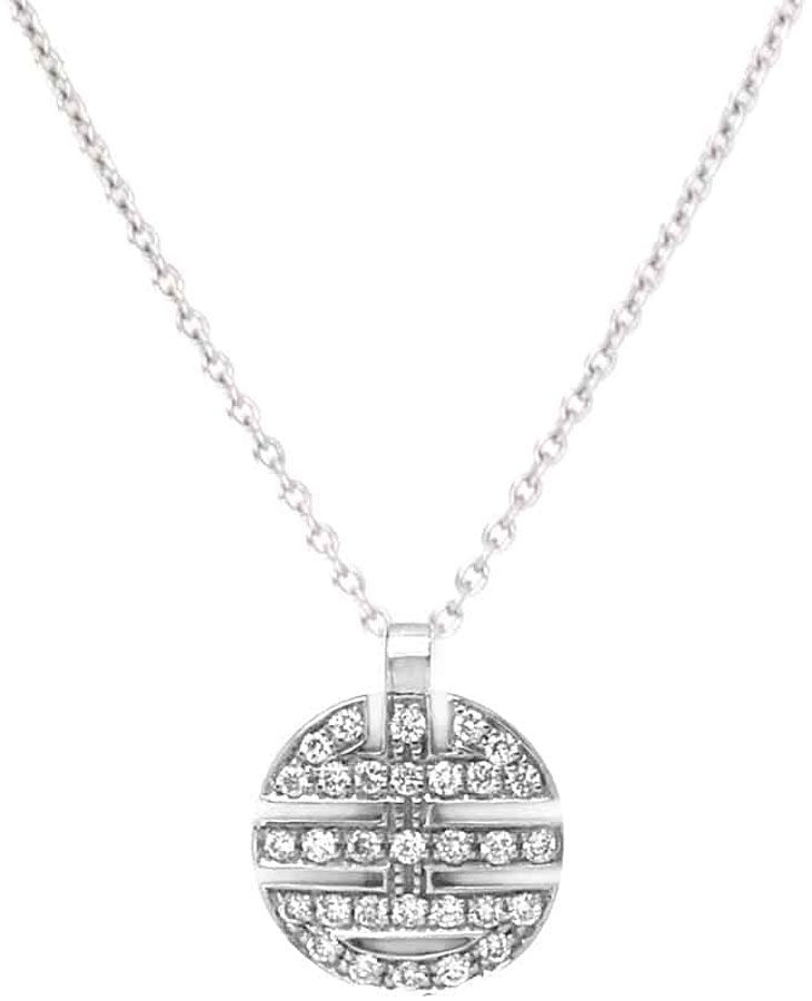 Mimi Milano 18k White Gold Diamond Women's Pendant P375B8B-92
