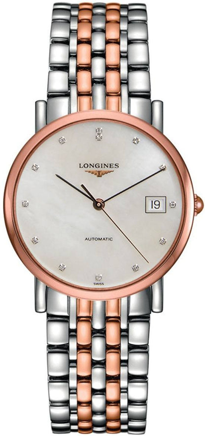 Longines Elegant Collection Rose Gold Automatic Watch L4.809.5.87.7