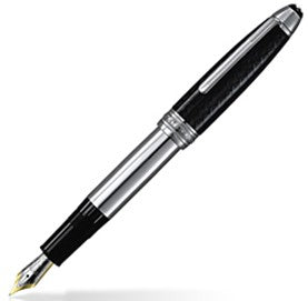 MontBlanc Meisterstuck Solitaire Carbon & Steel Fountain Pen 5819