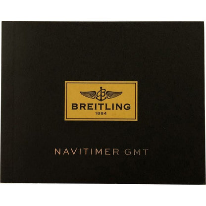 Breitling Navitimer GMT Silver Dial Chronograph Men's Watch AB0441211G1A1