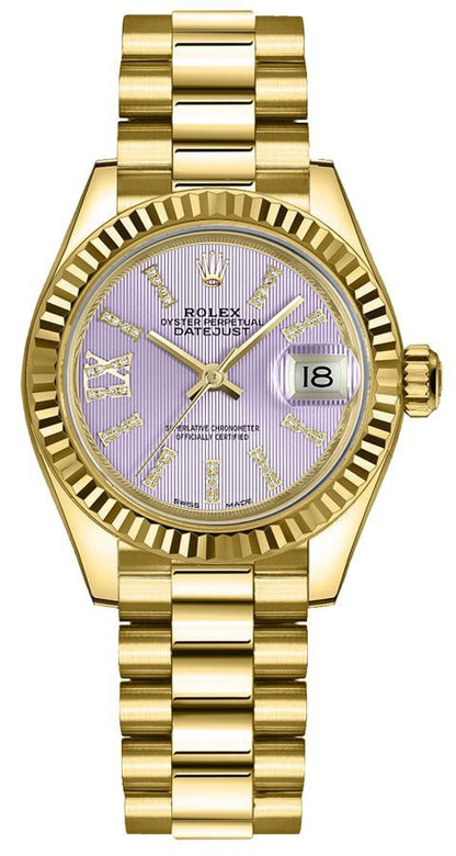 Rolex Lady-Datejust 28mm President Bracelet Women's Watch 279178-0011