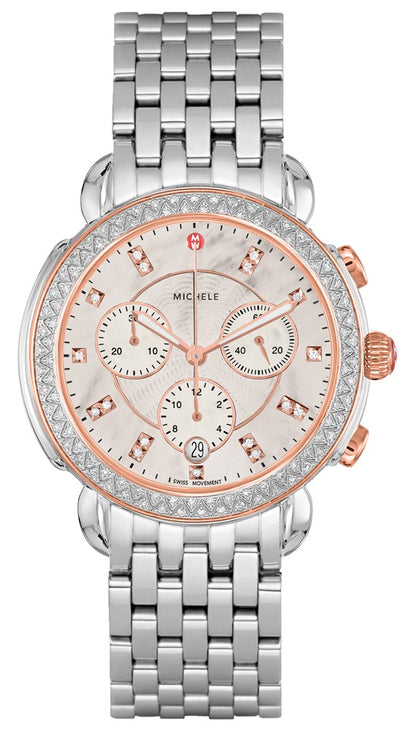 Michele Sidney Two-tone Pink Gold Women's Watch MWW30A000032