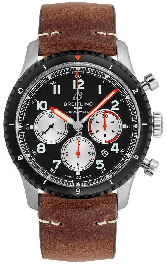 Breitling Aviator 8 Mosquito Black Dial Men's Watch AB01194A1B1X2