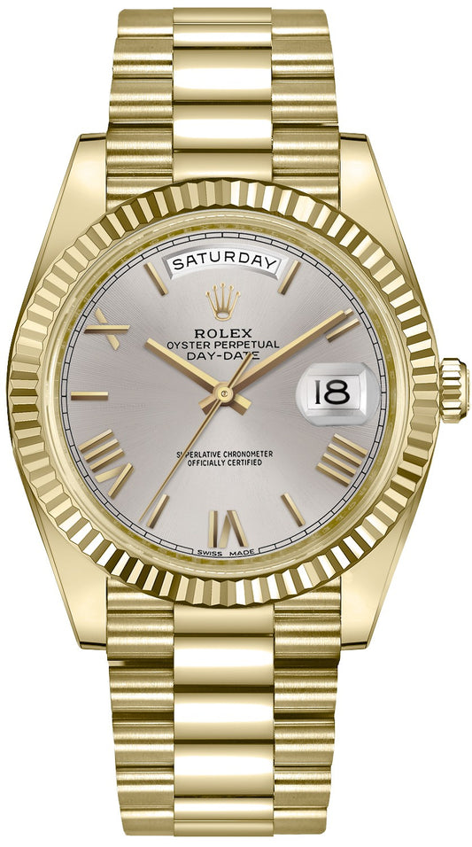 Rolex Day-Date 40 Solid Gold President Bracelet Watch 228238-0002