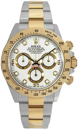 Rolex Cosmograph Daytona White Diamond Dial Men's Watch 116523-0057