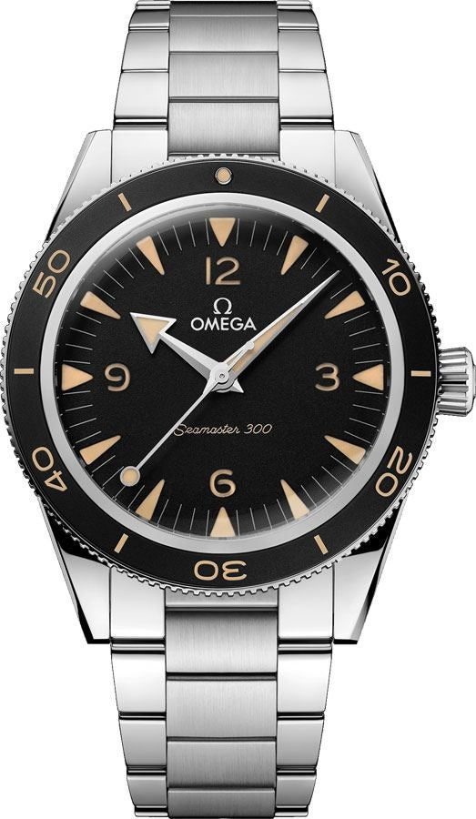 Omega Seamaster 300 Black Dial Steel Men's Watch 234.30.41.21.01.001