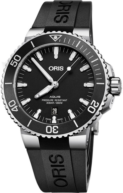 Oris Aquis Date Black Dial Men's Watch 73377304154RS