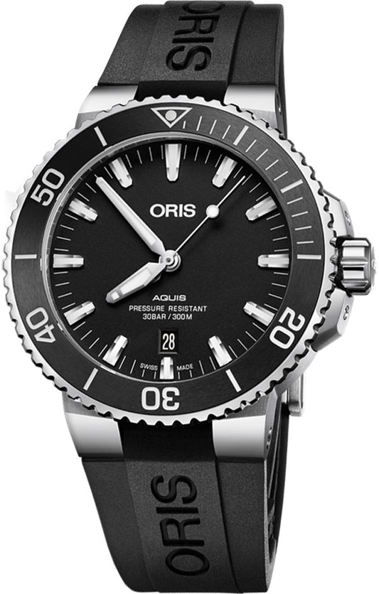 Oris Aquis Date Black Dial Men's Watch 73377304154RS