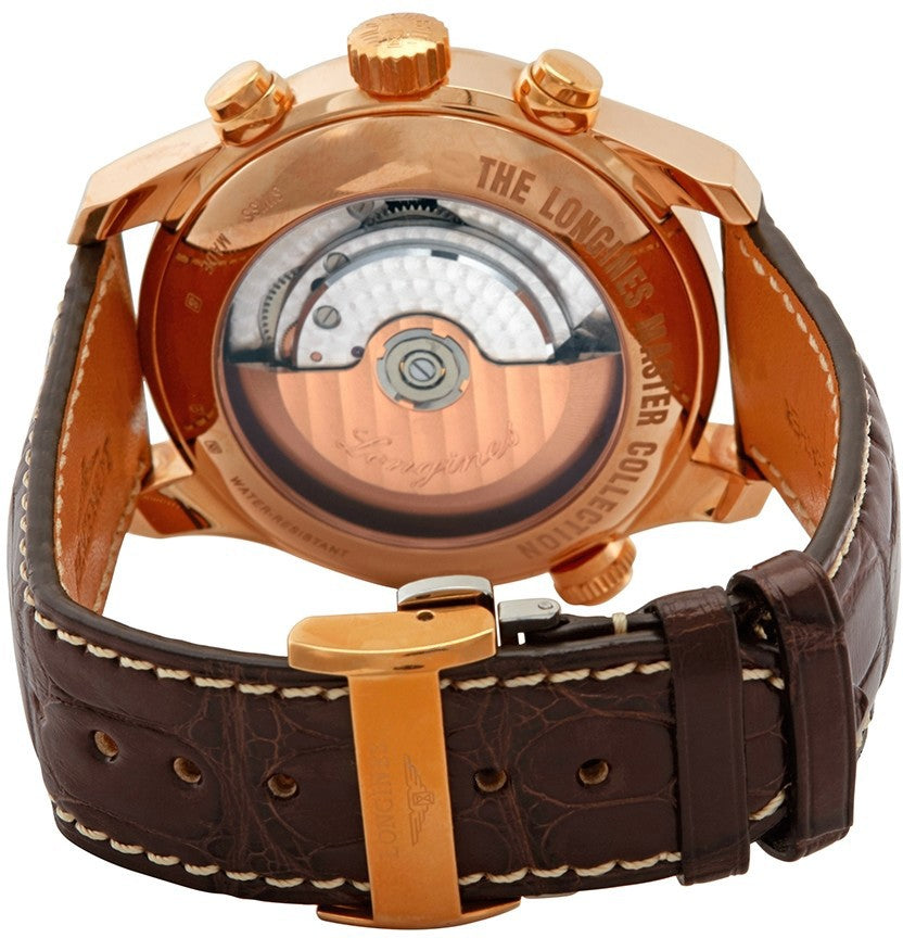 Longines Master Collection Chronograph 18k Rose Gold Men's Watch L2.716.8.78.3