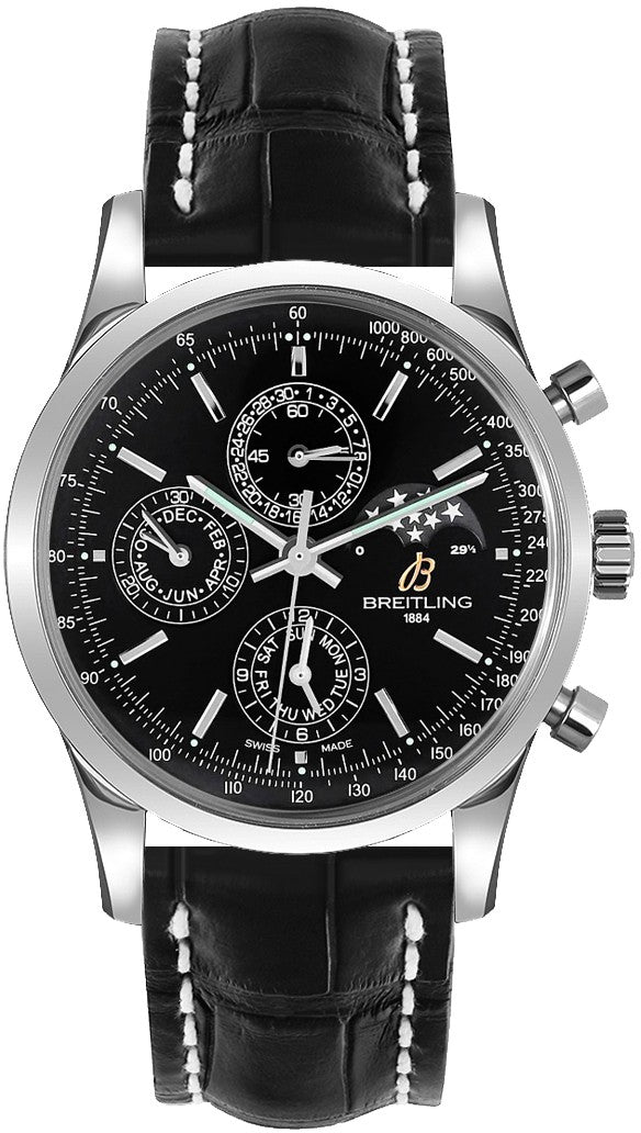 Breitling Transocean Chronograph 1461 Black Dial Men's Watch A1931012/BB68-743P