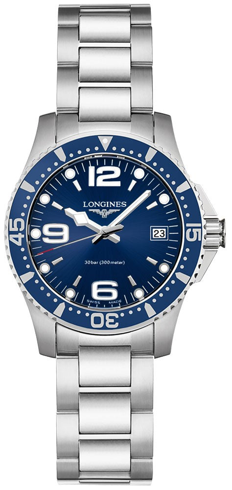 Longines Hydroconquest Blue Dial Women's Watch L3.340.4.96.6