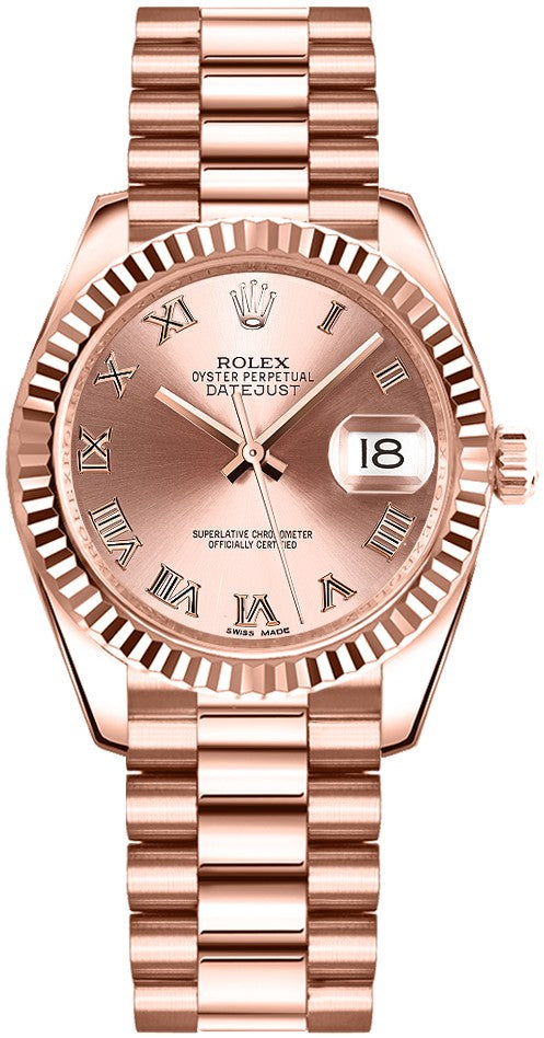 Rolex Datejust 31 Solid Gold Women's Watch 178275F-0029