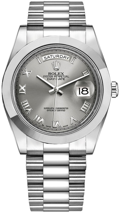 Rolex Day-Date 41 Diamond Platinum Watch 218206